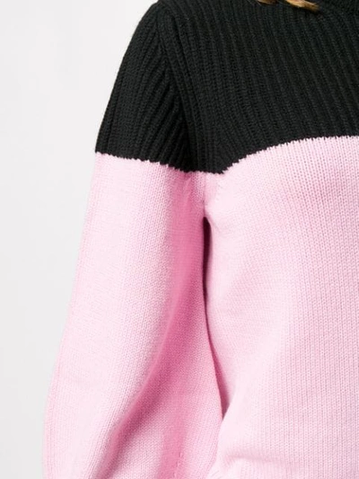 Shop Alexander Mcqueen Balloon Sleeve Knitted Jumper In Pink