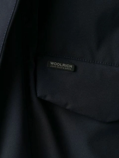 Shop Woolrich Classic Rain Jacket - Blue