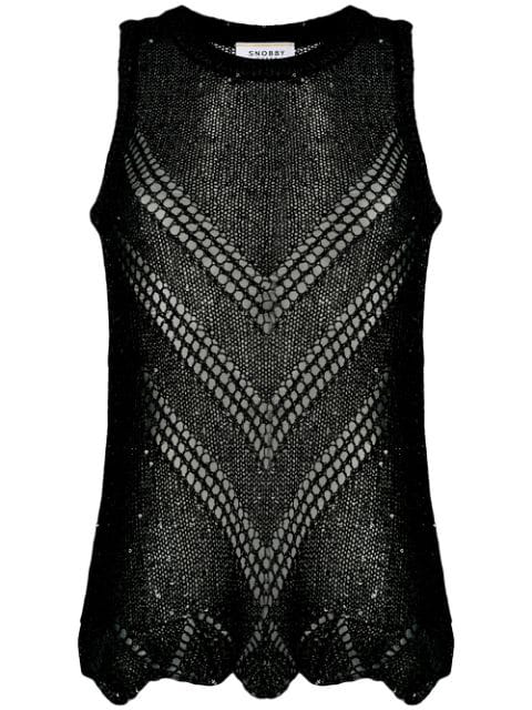 sequin knit top