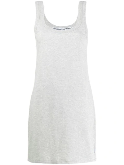 Shop Alexander Wang Shift Tank Dress - Grey