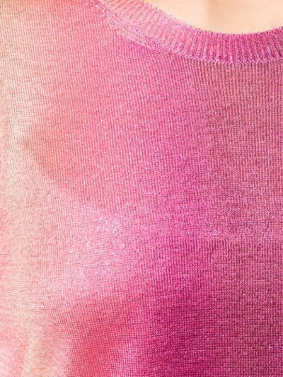 ETRO 金丝感T恤 - 粉色