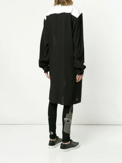 Shop Yohji Yamamoto Abstract Print Shirt - Black
