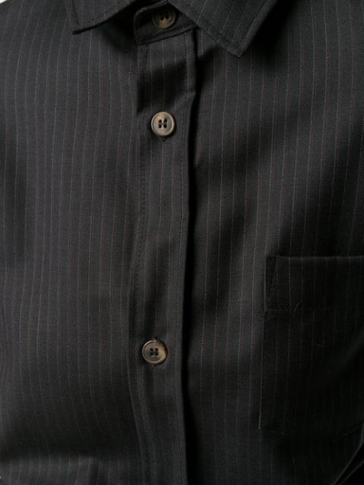 Shop Société Anonyme Striped Oversized Shirt In Black