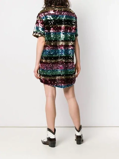 Shop Ainea Sequin Embellished Dress In Black