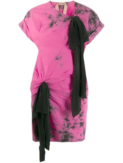 Shop N°21 Tie-dye T-shirt Dress In Pink