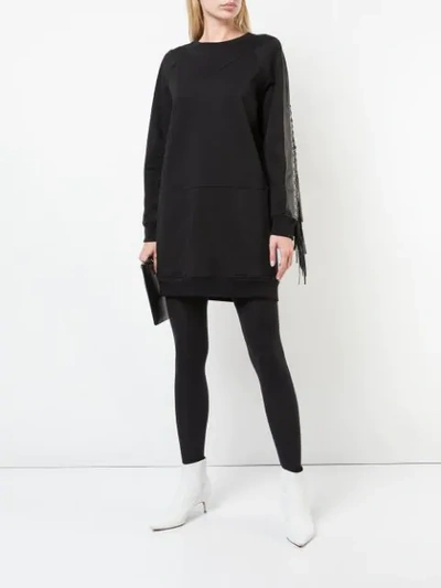 Shop Barbara Bui Sweatshirt Dress - Black