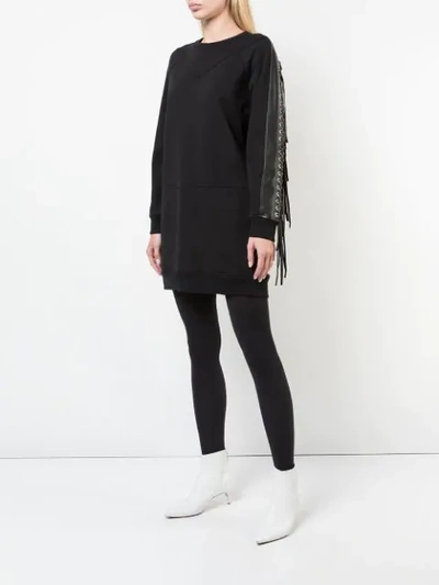 Shop Barbara Bui Sweatshirt Dress - Black