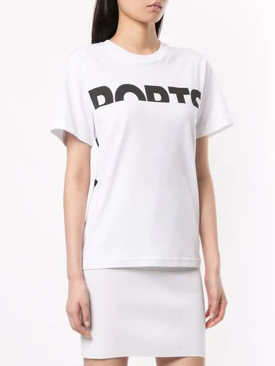 Shop Ports 1961 Logo Print T-shirt In White