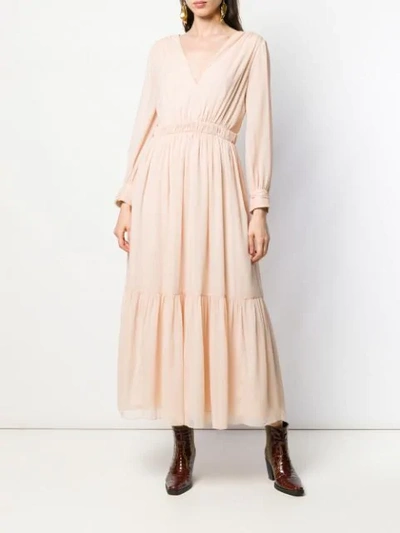 Shop Sandro Chaireen Dress In Neutrals