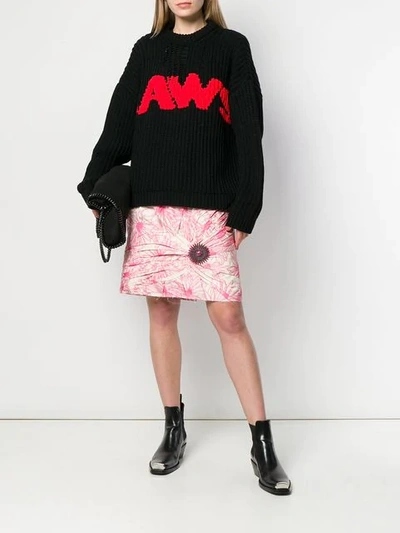 Shop Calvin Klein 205w39nyc Floral Pink Skirt