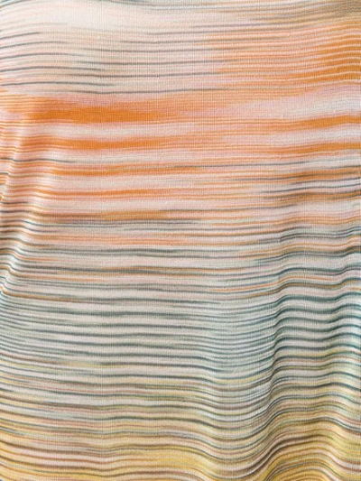 Shop Missoni Striped Tank Top In Yellow