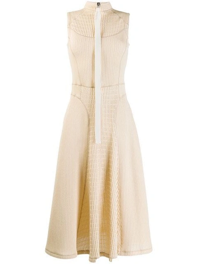 Shop Jil Sander Crochet Dress - Neutrals