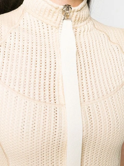 Shop Jil Sander Crochet Dress - Neutrals