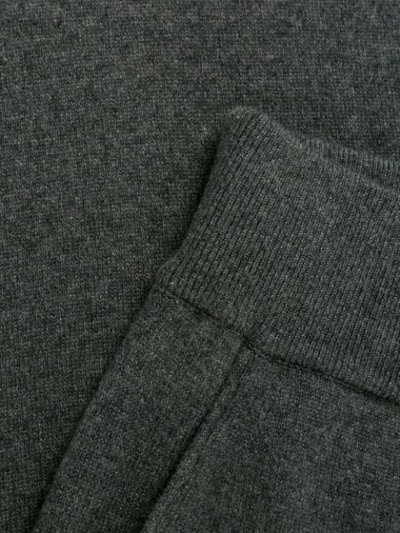 Shop Ferragamo Straight-leg Knitted Trousers In Grey