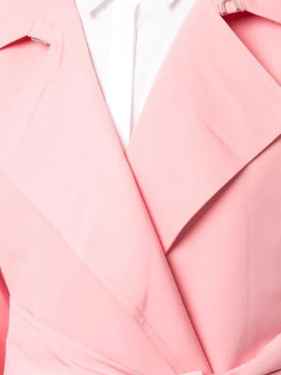 Shop Maison Rabih Kayrouz Oversized Trench Coat In Pink