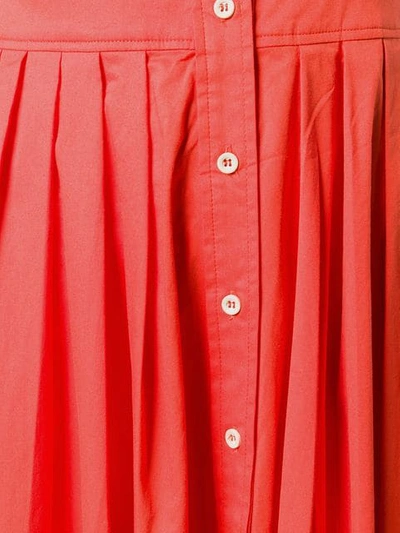 ALEXIS 伞形衬衫裙 - 橘色