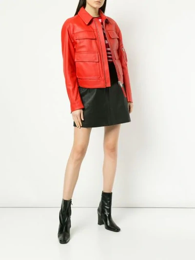 Shop Alyx Patch Pocket Jacket In Red