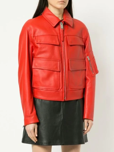 Shop Alyx Patch Pocket Jacket In Red