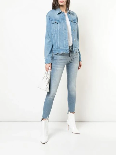 Shop Frame Denim Jacket In Blue