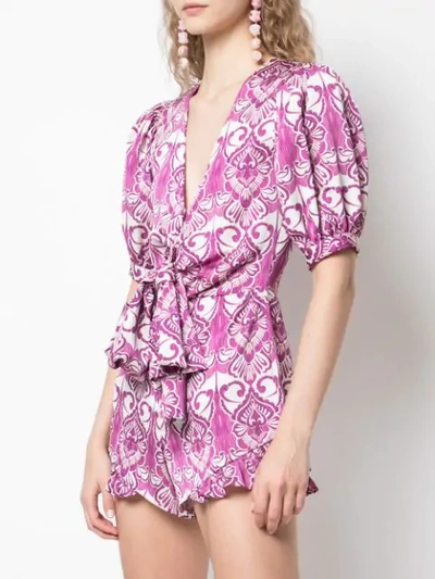 Shop Alexis Indira Romper In Purple