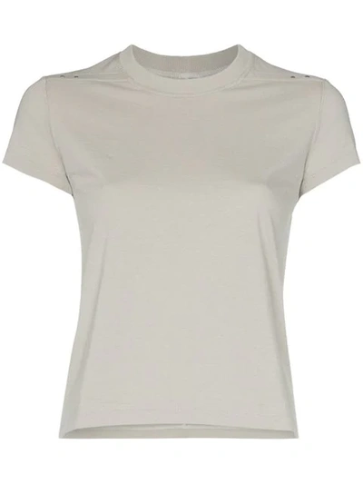 Shop Rick Owens Cotton T-shirt With Stud Details In Grey