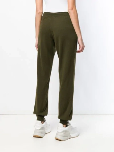Shop Barrie Knitted Track Pants In Green