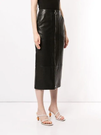 Shop Acler Middleton Midi Skirt In Black