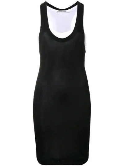 Shop Alexander Wang T Fitted Mini Dress In Black