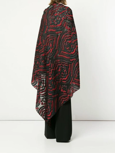 Shop Roland Mouret Lightweight Cape In Red