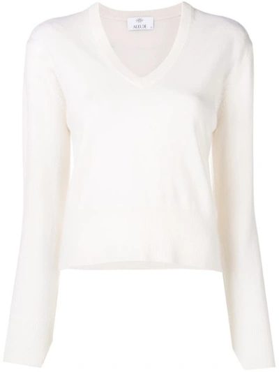 Shop Allude V In White