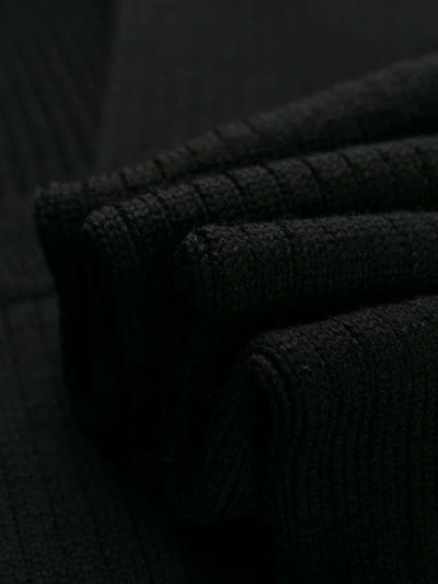 Shop Bottega Veneta Deep Scoop Neck Bodysuit In Black