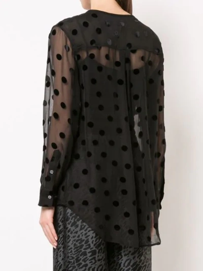 Shop Equipment Simon Polka Dot Shirt In Black