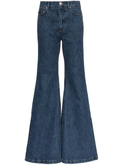 Shop Matthew Adams Dolan Ultra-flared Denim Jeans