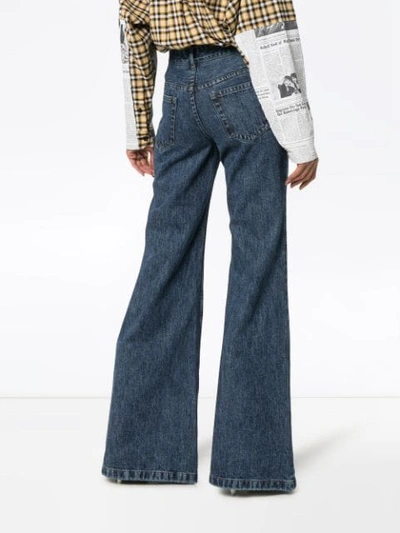 Shop Matthew Adams Dolan Ultra-flared Denim Jeans
