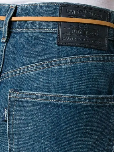 Shop Levi's Dark Wash Barrel Jeans In Blue