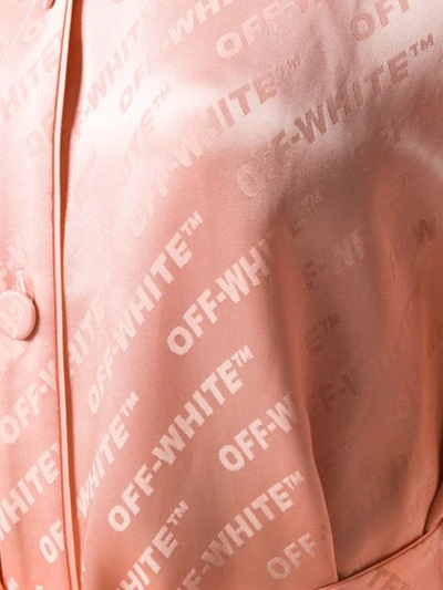 OFF-WHITE BELTED LOGO SHIRT - 粉色