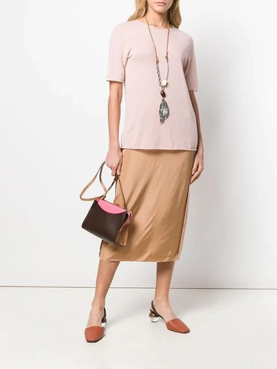 Shop Marni High Waist Skirt In Brown