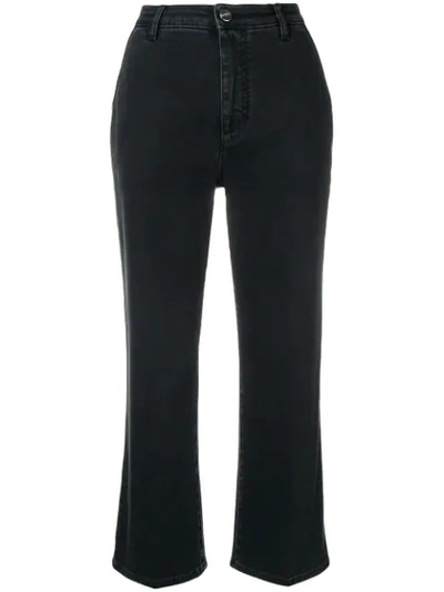 Shop Altuzarra Cropped Flare Jeans - Black
