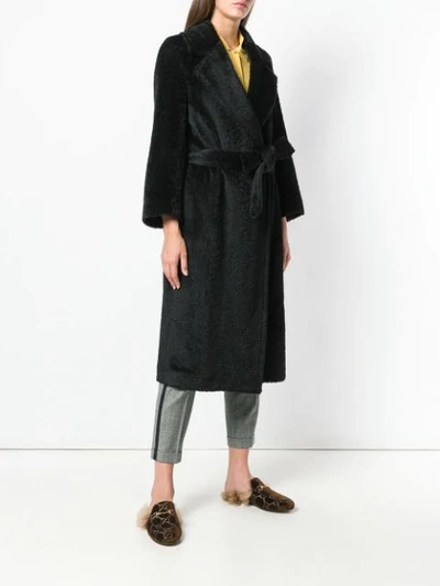 Shop Antonelli Greta Robe-coat - Black