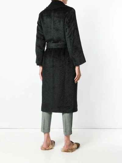 Shop Antonelli Greta Robe-coat - Black