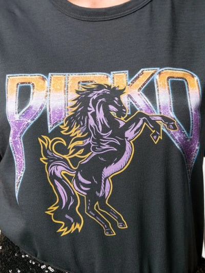 Shop Pinko Logo Print T In Black