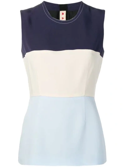 Shop Marni Vest Top In Blue