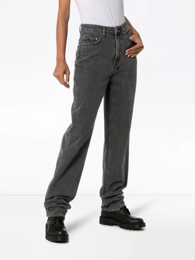 Shop Ksubi Playback High-rise Jeans In Grey