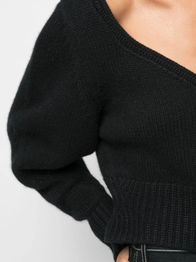 Shop Khaite Cable Knit Jumper In Black