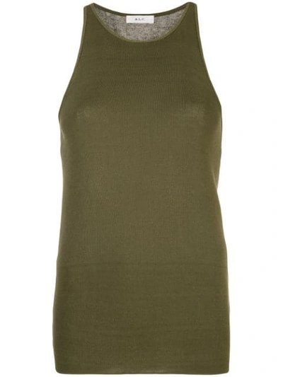 Shop A.l.c Racerback Tank Top In Green