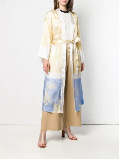 Shop Forte Forte Tie Waist Kimono - Neutrals
