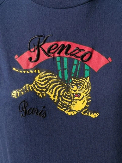 Shop Kenzo Tiger T In Blue