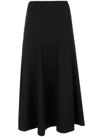 Shop The Row Flared Midi Skirt - Black