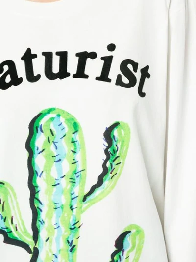 Shop Ashish Naturist Print Sweatshirt - White