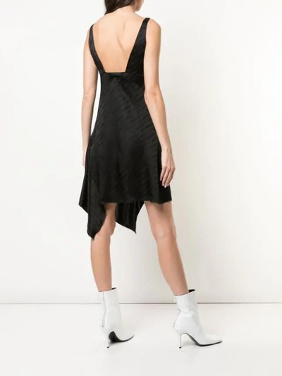 Shop Off-white Logo Dress In Black